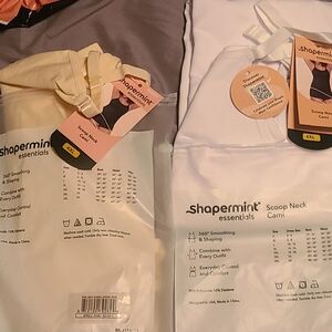 Shapermint Essentials Scoop Neck Cami in Cream